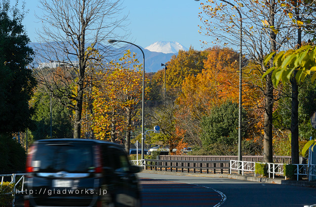 上柚木公園前からの富士山